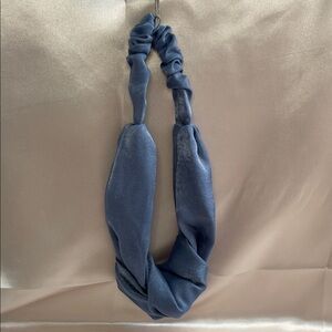 A New Day Satin Twisted Headband in Slate Blue - NWT